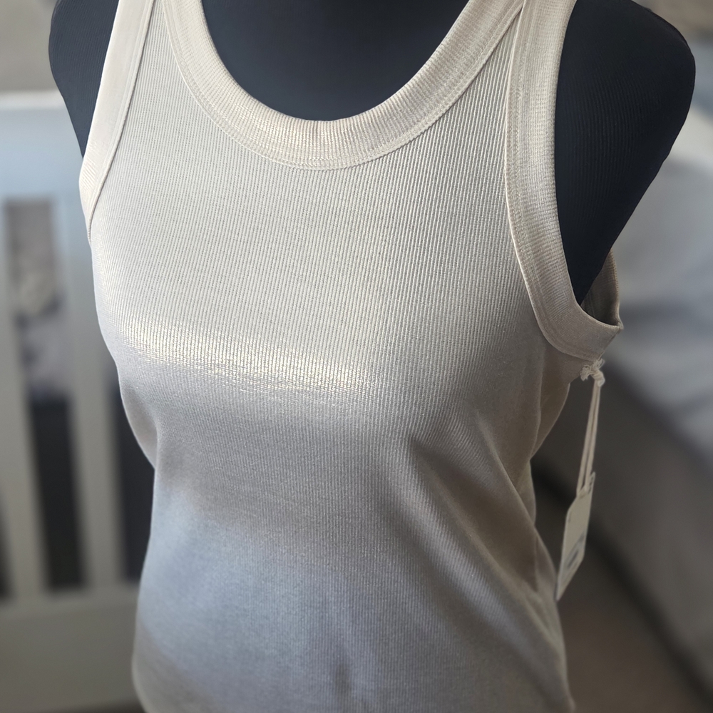 Elegant Cream Sleeveless Top